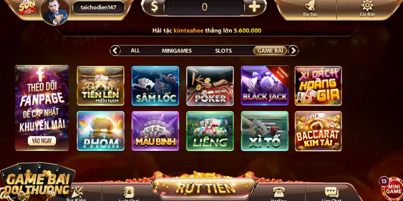 Game đánh bài online tại Sunwin có điểm gì nổi bật? 2 Game đánh bài Sunwin nhiều thể loại