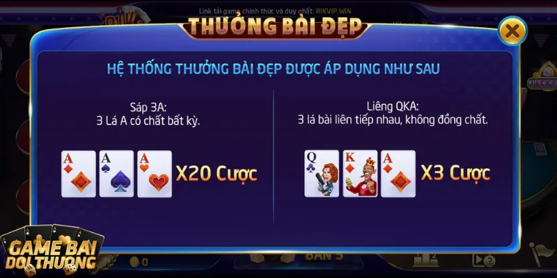 Luật chơi game bài đổi thưởng Liêng cho tân thủ Rikvip 3 Phân định cuối cùng dựa theo nhóm 3 lá
