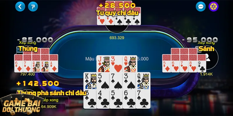 Xếp các bộ thùng sảnh hay cù lũ vào chi đầu